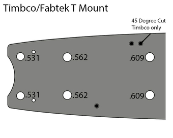 Timbco Mount / Fabtek Mount - T Mount